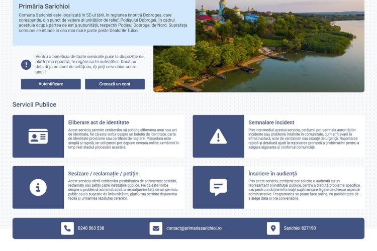 Sarichioi citizen portal home page