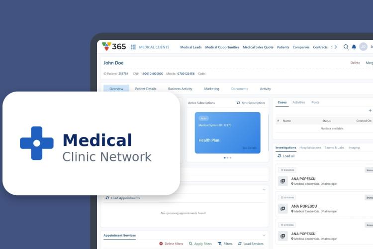Patient 360 CRM for a Private Medical Network